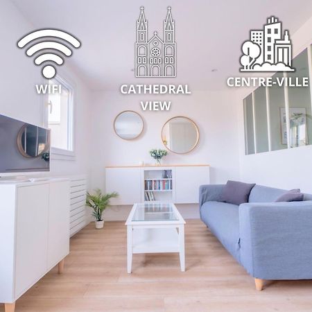Appartement Le Clovis - Cathedrale à Reims Extérieur photo